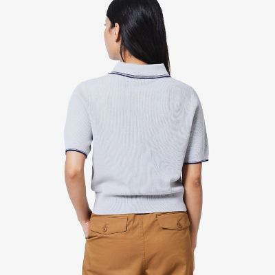 配色ライン コンパクトニットポロシャツ | LACOSTE/ラコステ | 三越