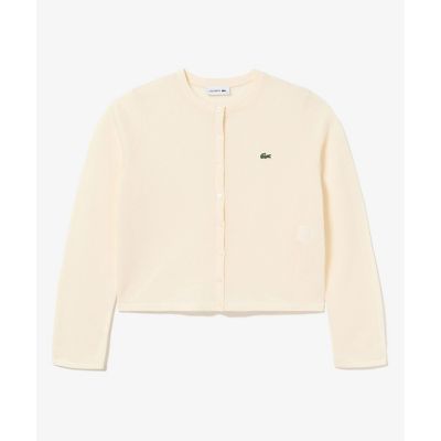あ*様 LACOSTE ラコステ カーディガン 丸首ラメニットカーディガン オフ 丸首ラメニットカーディガン | LACOSTE/ラコステ | 三越伊勢丹