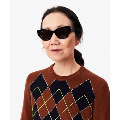配色ステッチアーガイルジャカードニットセーター | LACOSTE