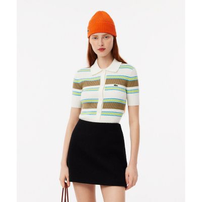 リブニットボーダーシャツ | LACOSTE/ラコステ | 三越伊勢丹