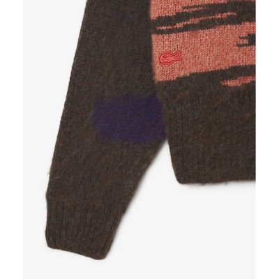 ランドスケープジャカードアルパカブレンドニットセーター | LACOSTE