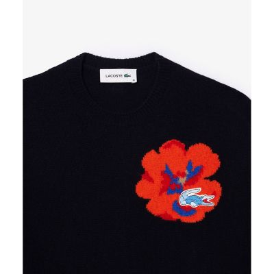 フラワージャカードハイゲージニットセーター | LACOSTE