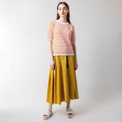 ＵＶカット　吸水速乾　ウォッシャブル　ＣＯＯＬＭＡＸ　クールマックス　ボーダーニット半袖Ｔシャツ
