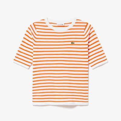 ＵＶカット　吸水速乾　ウォッシャブル　ＣＯＯＬＭＡＸ　クールマックス　ボーダーニット半袖Ｔシャツ