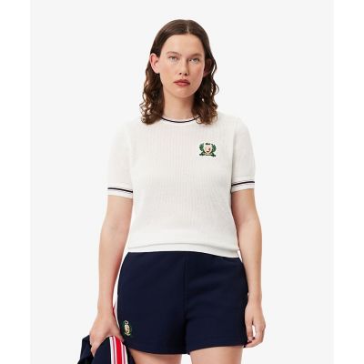 フレンチメイドメッシュニットＴシャツ