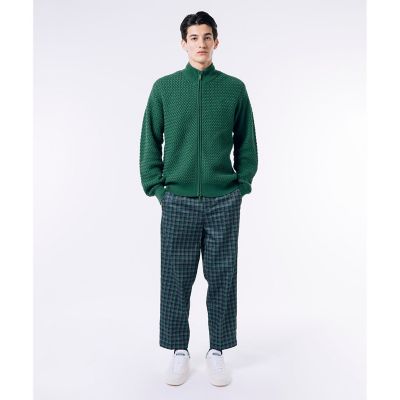 バスケットニット ダブルジップ ドライバーズニット | LACOSTE