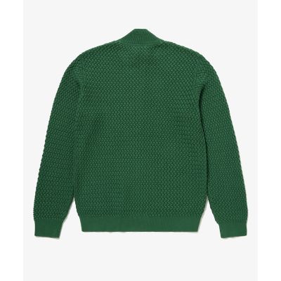 バスケットニット ダブルジップ ドライバーズニット | LACOSTE