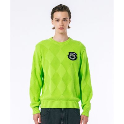 ＜LACOSTE＞オーガニックコットン　トーナルアーガイルニットセーター