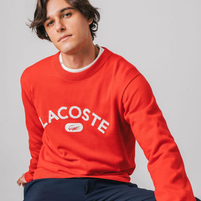 ＜LACOSTE＞カレッジロゴニットセーター