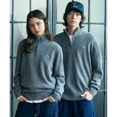 ハイネックハーフジップ ウールニットセーター | LACOSTE/ラコステ