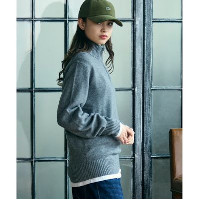 ラコステ（LACOSTE）/ハイネックハーフジップ ウールニットセーター ハイネックハーフジップ ウールニットセーター | LACOSTE/ラコステ