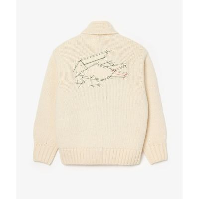 バックステッチニットジャケット
