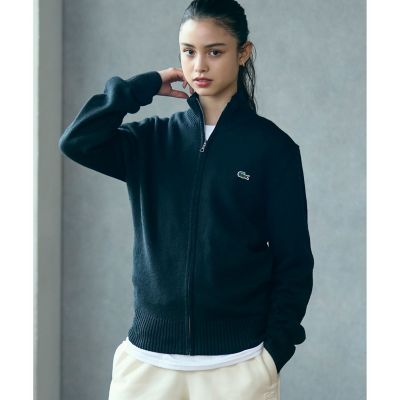 ハイネックフルジップ ウールニットセーター ／ ドライバーズ