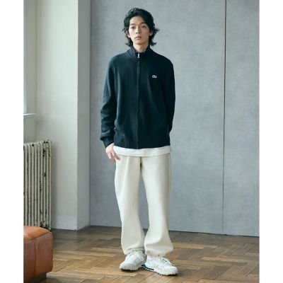 ハイネックフルジップ ウールニットセーター ／ ドライバーズニット