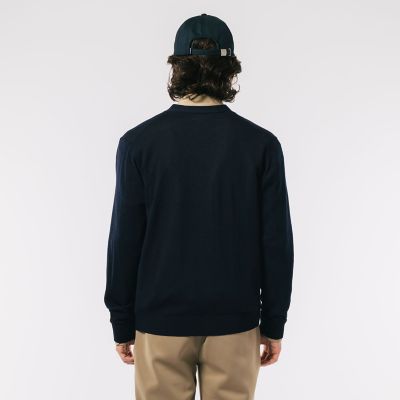 ウォッシャブルウールVネックニットカーディガン | LACOSTE