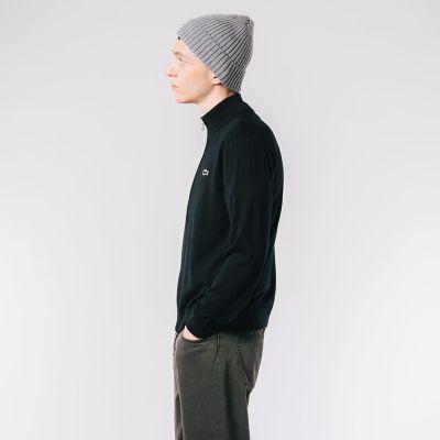 LACOSTE ラコステ ウォッシャブル ウール ジップアップ ニット セーター LACOSTE / ラコステ ウォッシャブルウールジップアップニット