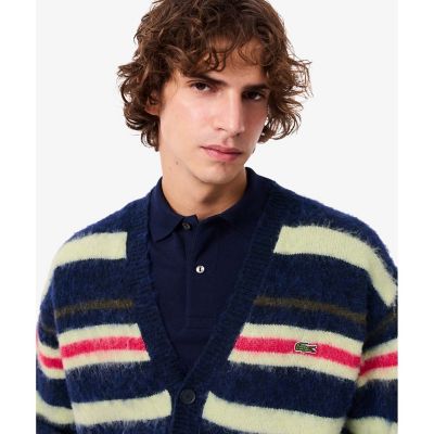 CABaN ボーダー カーディガン　アルパカ アルパカブレンドボーダーニットカーディガン | LACOSTE/ラコステ