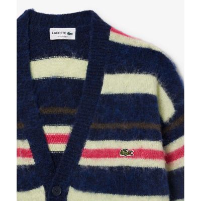 CABaN ボーダー カーディガン　アルパカ アルパカブレンドボーダーニットカーディガン | LACOSTE/ラコステ
