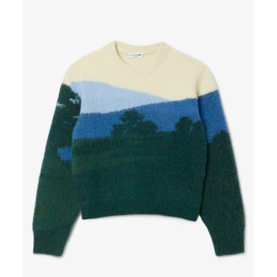 ナイロン×ウール×アルパカ シャンタコランドスケープ ジャカードニット