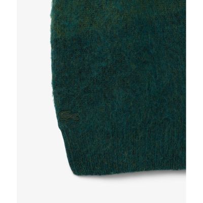 ラコステ（LACOSTE）/ナイロン×ウール×アルパカ シャンタコランドスケープ ジャカードニットセーター ナイロン×ウール×アルパカ シャンタコランドスケープ ジャカードニット