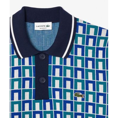 ＜LACOSTE for BEAUTY&YOUTH＞ ジャカードニットポロシャツ LACOSTE for BEAUTY&YOUTH＞ ジャカード ニット ポロシャツ