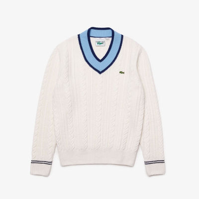 ＜LACOSTE＞レスポンシブルウールニットチルデンセーター