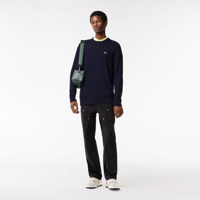 レスポンシブルウールケーブルニットセーター | LACOSTE