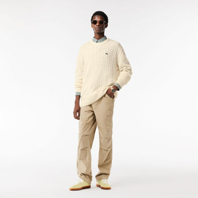 新品 ラコステ LACOSTE ウールブレンド ケーブルセーターアイボリーニット 楽天市場】【SALE／50%OFF】LACOSTE カシミア*ウールブレンド