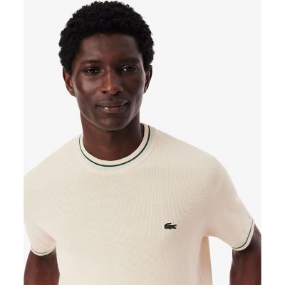 ドライタッチ 配色ラインハイゲージ半袖ニット | LACOSTE/ラコステ