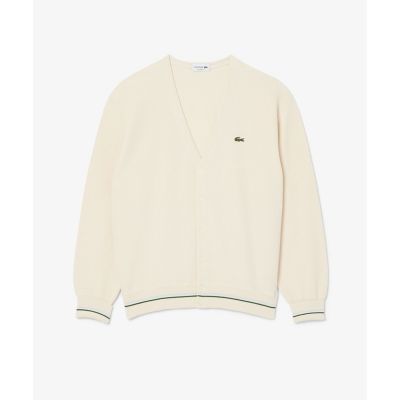 リブニットステッチコットンニットカーディガン | LACOSTE/ラコステ 