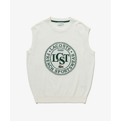 ナイロン×コットンジャカードニットベスト | LACOSTE/ラコステ