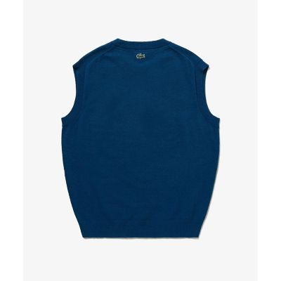 ナイロン×コットンジャカードニットベスト | LACOSTE/ラコステ