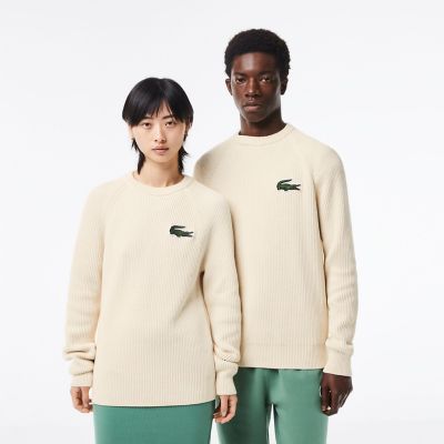 ＜LACOSTE＞オーガニックコットンリブニットセーター