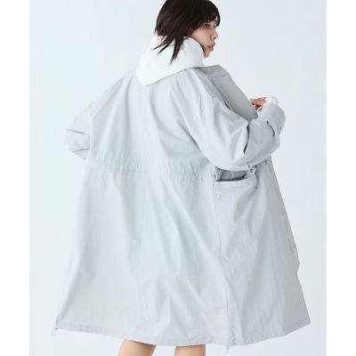 撥水　ナイロンタフタ　スタンドカラーユーティリティコート