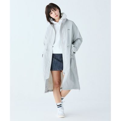 撥水　ナイロンタフタ　スタンドカラーユーティリティコート