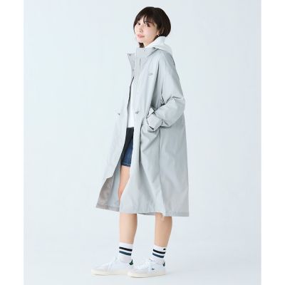 撥水　ナイロンタフタ　スタンドカラーユーティリティコート