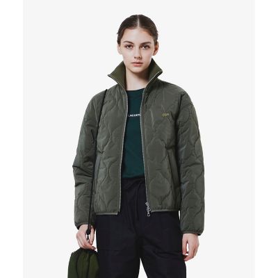 LACOSTE/ラコステ ひょうたんキルティングジップブルゾン オリーブ コート・ジャケット【三越伊勢丹/公式】
