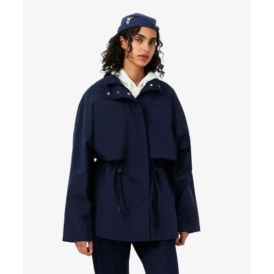 ＜LACOSTE＞撥水　防風　ワッシャー加工　オーバーサイズ　ワイドスリーブ　スタンドジャケット