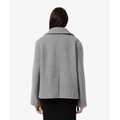 ショート丈 オーバーサイズウールブレンドPコート | LACOSTE