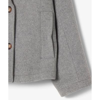 ⭐️未使用⭐️ LACOSTE フード付きショートコート フライヨークウエストベルト付きショートコート（その他アウター