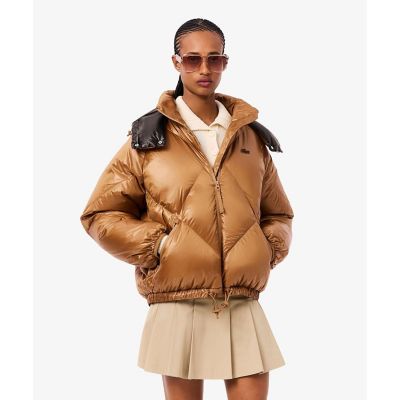 【値下げ】LACOSTE オーガニックジャケット （キャメル） US M/L ラコステ LACOSTE コーデュロイカバーオールジャケット