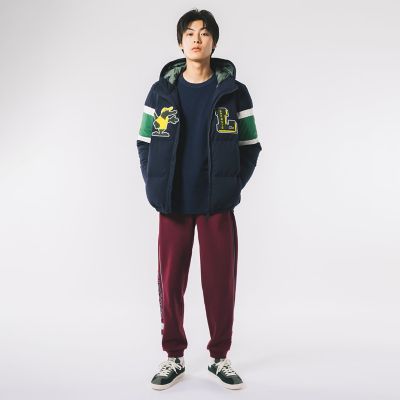 ラコステ LACOSTE 鹿の子地ダウンコート （グレー） - luknova.com