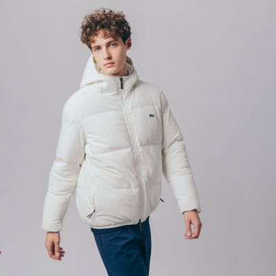 ＜三越伊勢丹/公式＞【SALE】LACOSTE/ラコステ ピケダウンジャケット ホワイト コート・ジャケット【三越伊勢丹/公式】