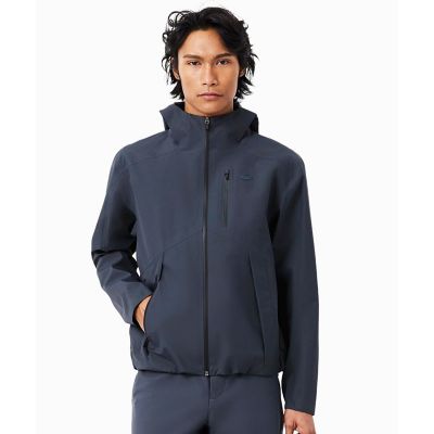 LACOSTE ラコステ ジップアップ ジャケット 撥水 防風 透湿 3レイヤー 止水ジップ 軽量フーデッドジャケット