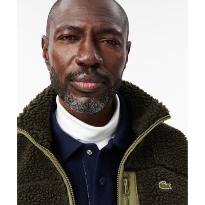 スタンドカラー パイピング シェルパフリースベスト | LACOSTE