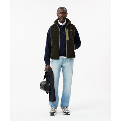 美品！！ラコステ　シェルパフリースベスト LACOSTE ラコステ シェルパフリースベスト メンズ BH2839-99-4KF