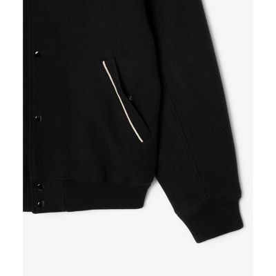 【ブラック】バッジアクセントウールバーシティジャケット バッジアクセントウールバーシティジャケット | LACOSTE/ラコステ