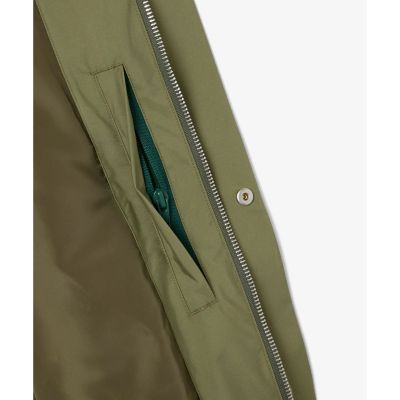 希少 90S ラコステ　LACOSTE M-65似 フィールドジャケット Lacoste 90s Primary Green Windbreaker Jacket With Bat Sleeves