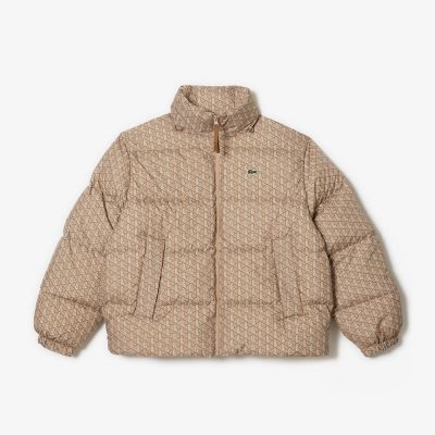 ＜三越伊勢丹/公式＞【SALE】LACOSTE/ラコステ モノグラムプリントダウンジャケット ベージュ コート・ジャケット【三越伊勢丹/公式】