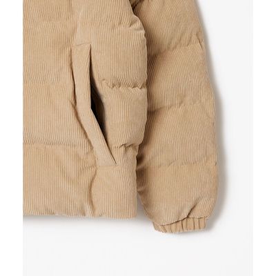 LACOSTE コーデュロイパフジャケット　US M オーバーサイズ 防寒 ラコステ LACOSTE コーデュロイパフジャケット（ブラック